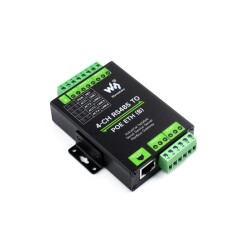 Industrial 4 Channel RS485 - RJ45 Ethernet Module - PoE Ethernet Port (B) - 2
