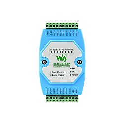 Industrial Isolated 8-Channel DIN-Rail RS485 Hub - 3