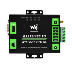 Industrial RS232/RS485 to WiFi and Ethernet Converter Module - PoE Ethernet Port