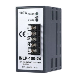 INLP-100-24 - 100W 24VDC 4.1A Raya Montajlı Güç Kaynağı