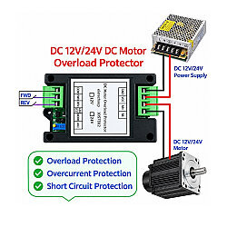 IO57E02 DC 12V 10A Motor Overload, Overcurrent, and Short-Circuit Protector - 2
