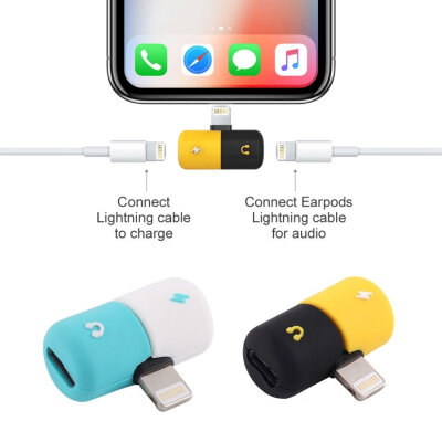 iPhone Lightning Charger and Headphone Jack Converter - 1