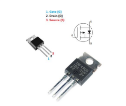 IRF4905 - 55V 74A P Channel Mosfet - TO220 - 2