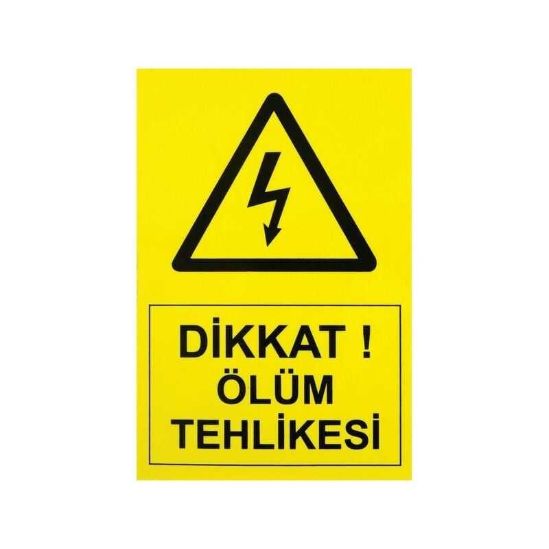 IS-Tİ2 Tehlike Etiketi 14x10cm (Yüksek Voltaj)