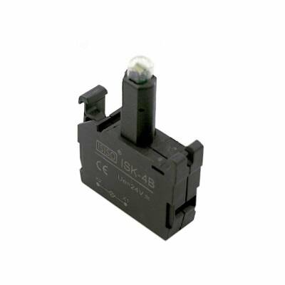 ISK-4B 24V Buton Işık Kontağı - Kırmızı - 1