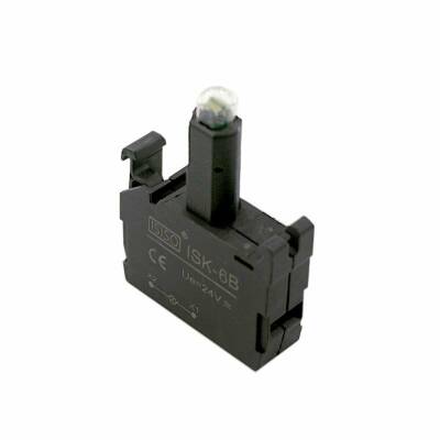 ISK-6B 24V Buton Işık Kontağı - Mavi - 1