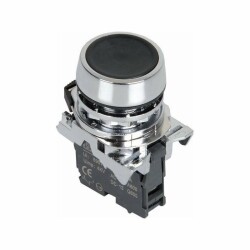 ISM-BA21 Metal Spring Push Button - Black