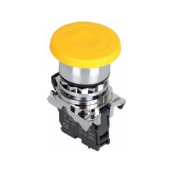 ISM-BC51 Mushroom Head Spring Metal Button - Yellow