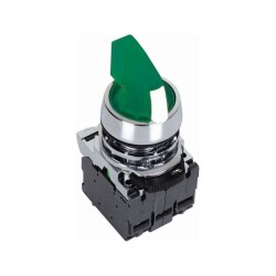 ISM-BK123M5 220V Metal Illuminated Latch Button - Green