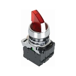 ISM-BK134B5 24V Metal Red Illuminated Latch Button 1-0-2