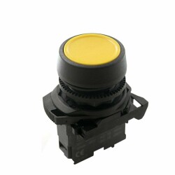 ISP-AA51 Spring Push Button - Yellow