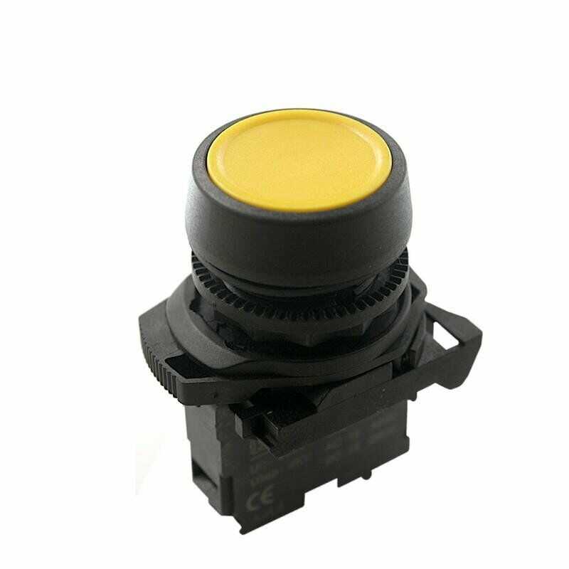 ISP-AA51 Yaylı Push Buton - Sarı