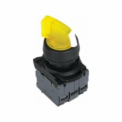 ISP-AK125B5 24V Yellow Illuminated Latch Button