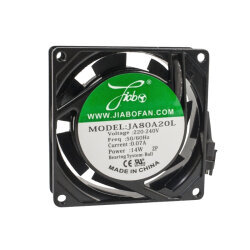 JA80A20L 220VAC 0.07A Metal Fan - 80x80x25mm - 1