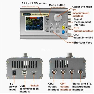 JDS2900 40MHz DDS Çift Kanal Sinyal Jeneratörü - 3