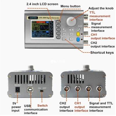 JDS2900 60MHz DDS Çift Kanal Sinyal Jeneratörü - 3