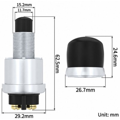 JK260 12V 50A Waterproof Ignition/Start Switch - 2
