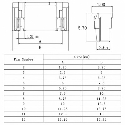 JST GH 1.25mm 2-Pin Female Cable - 15cm - 3