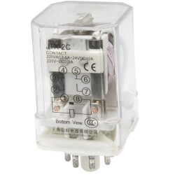 JTX-2C AC 380V 8 Pin 2NO + 2NC Electromagnetic Relay