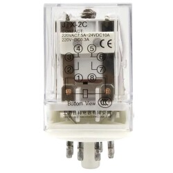 JTX-2C AC 380V 8 Pin 2NO + 2NC Elektromanyetik Röle  - 2
