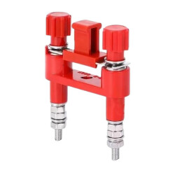 JY1-2 Terminal 660V 24A 62x47x13mm - Kırmızı
