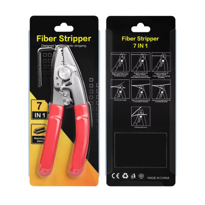 K7 7-in-1 Paslanmaz Fiber Optik Kablo Sıyırma Pensesi - 3