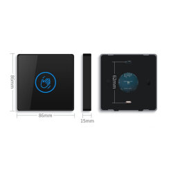 K83 Siyah Wireless Otomatik Kapı Temassız El Sensörü - 3