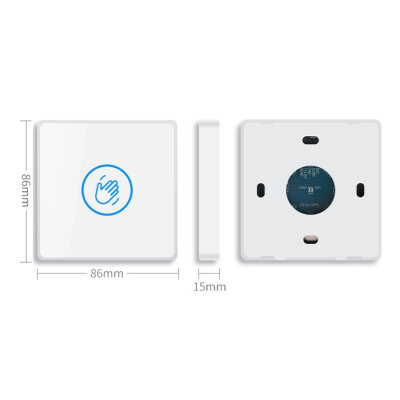 K83 White Wireless Automatic Door Non-Contact Hand Sensor - 3