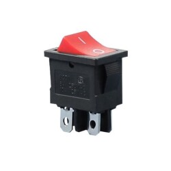 KCD1 Kırmızı Işıksız On/Off Anahtar 4 Pin