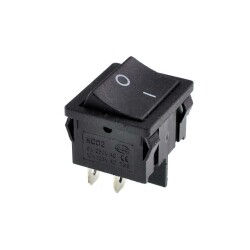 KCD2-501 ON-OFF Switch 4 Pin Siyah