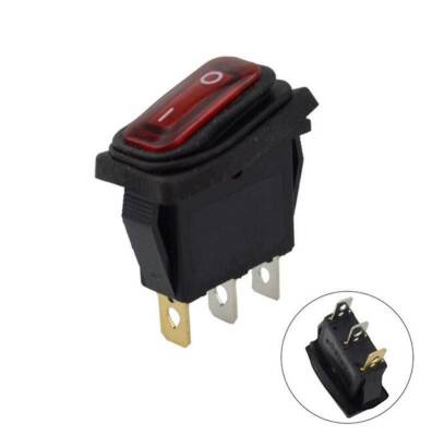 KCD3 15A Su Geçirmez Kırmızı Işıklı ON-OFF Anahtar - 1