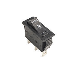 KCD3 3-Pin Narrow Non-Illuminated On/Off Switch - 1