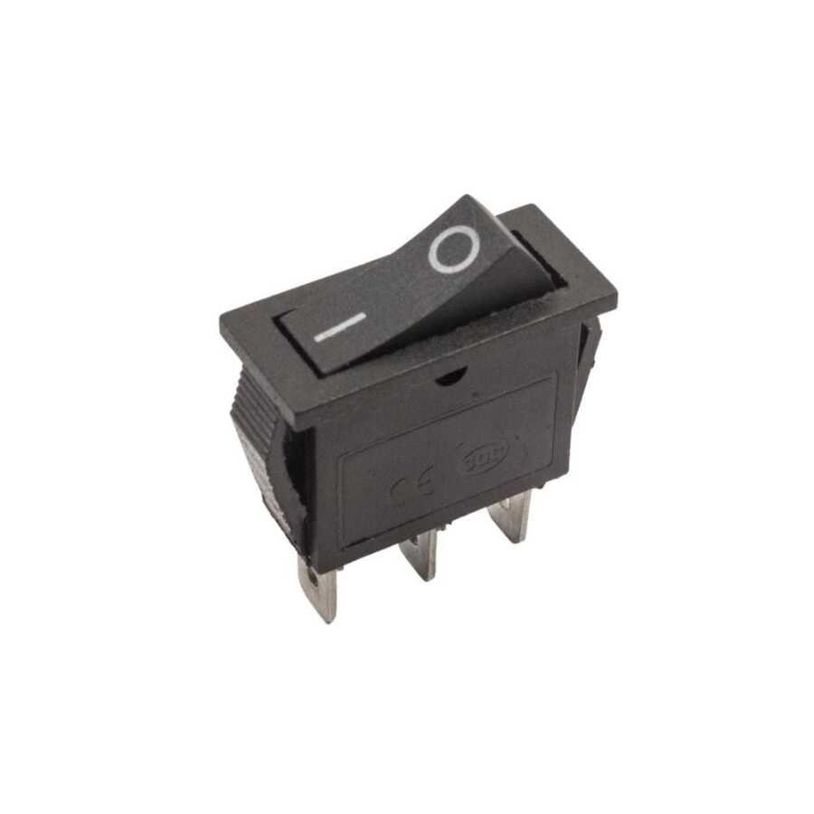 KCD3 Tekli Dar 3-Pin On/Off Anahtar - Siyah