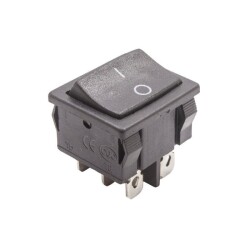 KCD4-602 ON-OFF Switch 6 Pin Black