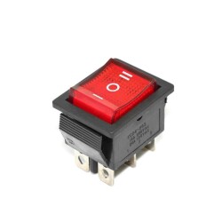 KCD4 ON-OFF-ON Three Position Illuminated Switch 6 Pin