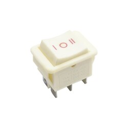 KCD4 ON-OFF-ON Three Position Non-Illuminated Switch White - 1