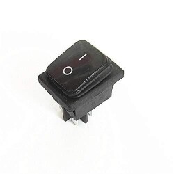 KCD4 Waterproof 30A Black ON-OFF Switch 4 Pin