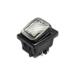 KCD4 Waterproof 30A White LED Illuminated ON-OFF Switch 4 Pin