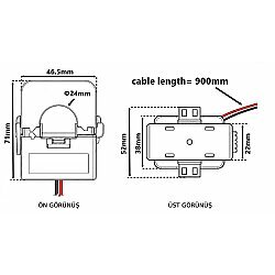 KCT-36 Φ24 600A/5A Split-Core Current Transformer - 4