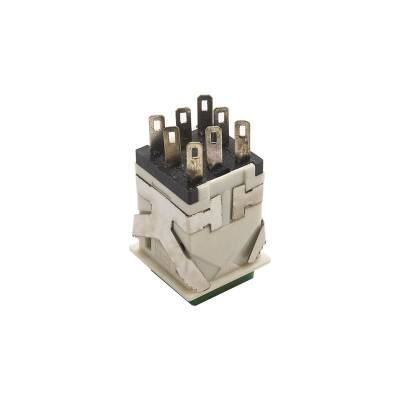 KD2-21 19mm Işıklı Yaylı Push Buton - Yeşil - 2