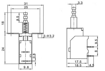KDC-A10 Vidalı TV Anahtarı 2-Pin - 2