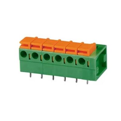 KF142R-5.08 5.08mm 6-Pin Spring Terminal Block - 1