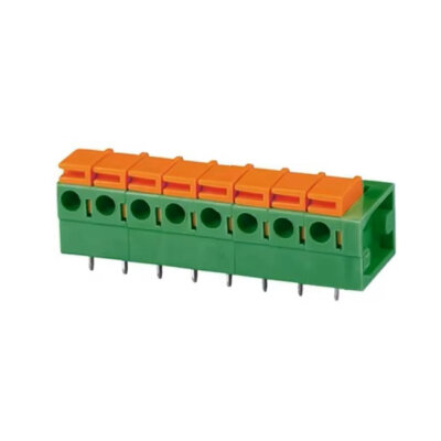 KF142R-5.08 5.08mm 8 Pin Yaylı Klemens - 1