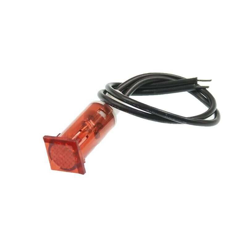 Kırmızı 12mm Pano Işığı 220V Sinyal Lambası