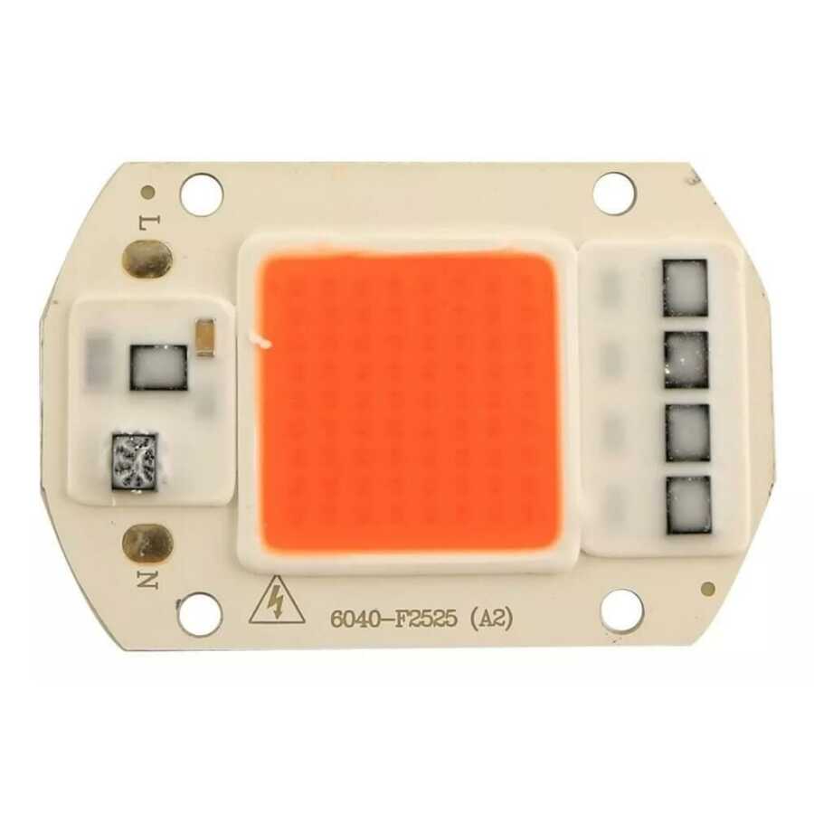Kırmızı 220V Projektör Cob Led 50W Driver Çipli