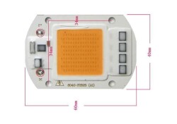 Kırmızı 220V Projektör Cob Led 50W Driver Çipli - 4
