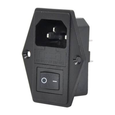 Kulaklı Erkek Power Soketi - Işıksız Anahtarlı - 1
