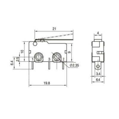 KW4A Micro Switch 3-Pin - 3