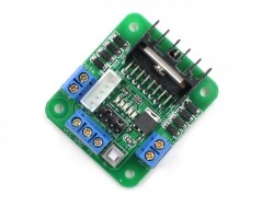 L298 Voltaj Regulatörlü Çift Motor Sürücü Kartı (Yeşil Pcb) - 2