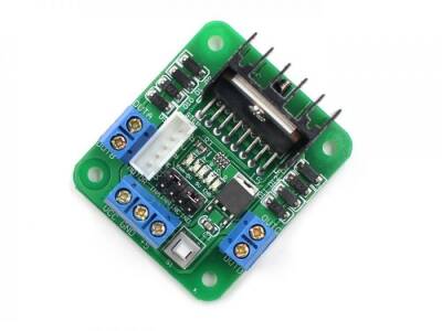 L298 Voltaj Regulatörlü Çift Motor Sürücü Kartı (Yeşil Pcb) - 2